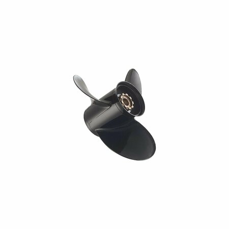 QUICKSILVER Diamond BII Bravo Two Aluminum Propeller 3 Blade W Rubber Hub, MC# 48-18619A40 QA1953R